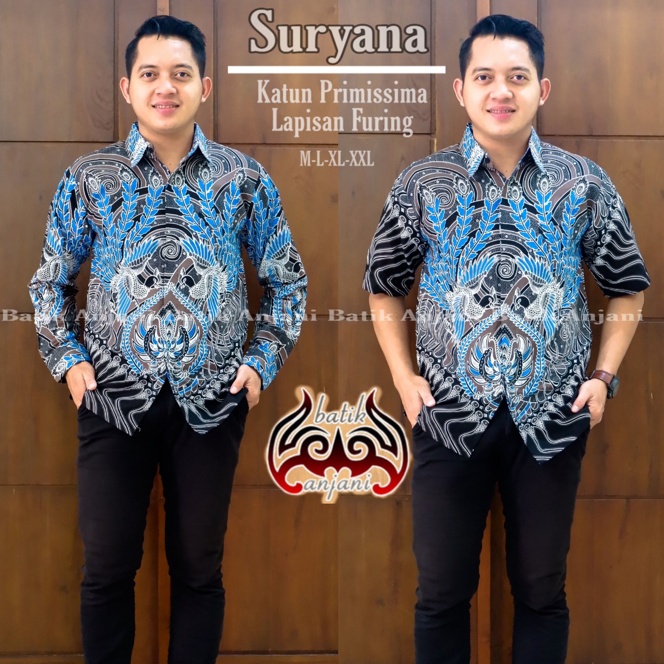 cover-SURYANA Kemeja Batik Pria Solo Lengan Panjang Lapis Furing BY ANJANI-1
