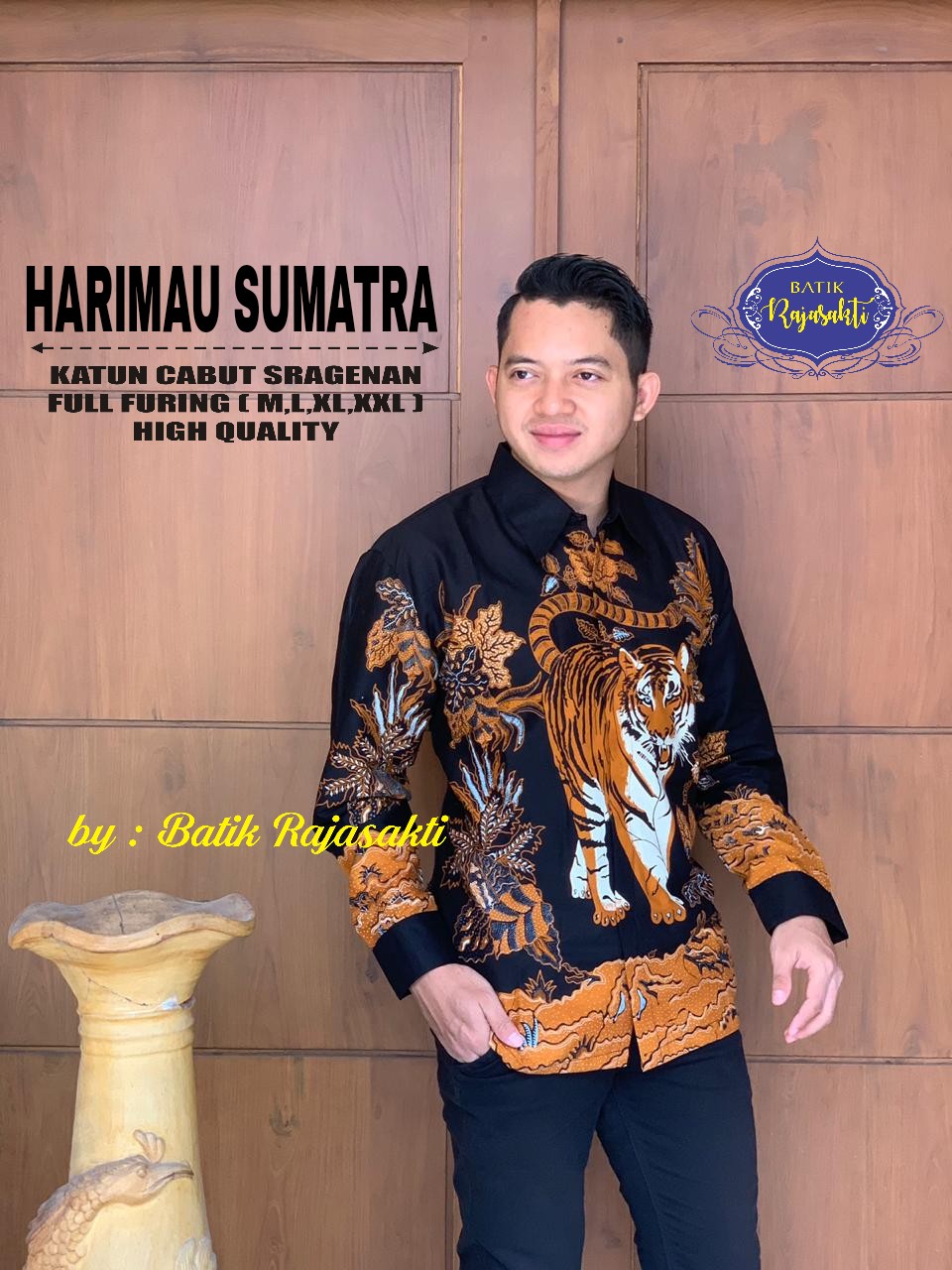 cover-HARIMAU SUMATRA KEMEJA BATIK PRIA SOLO LENGAN PANJANG LAPIS FURING BY RAJASAKTI-1