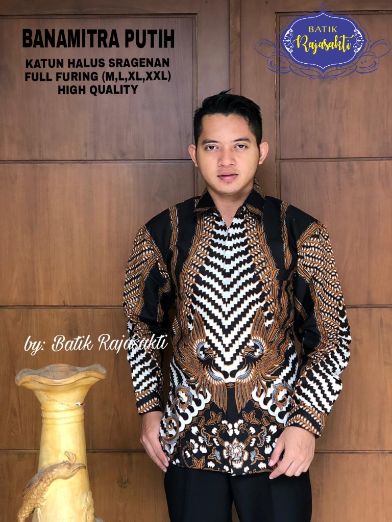 cover-BANAMITRA  Kemeja Batik Pria Solo Lengan PANJANG Lapis Furing BY RAJASAKTI-1