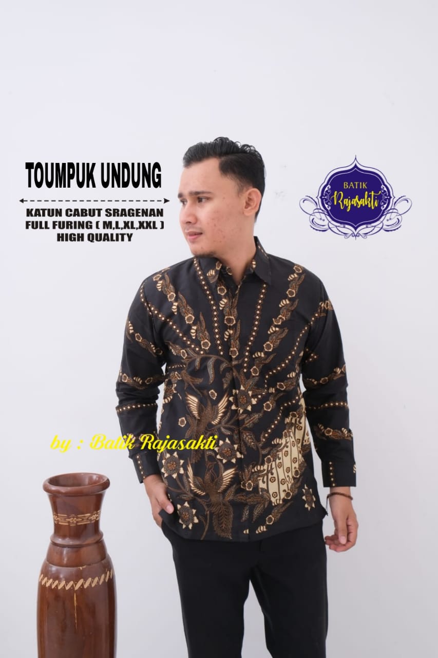 cover-TOUMPUK UNDUNG Kemeja Batik Pria Solo Lengan PANJANG Lapis Furing BY RAJASAKTI-1