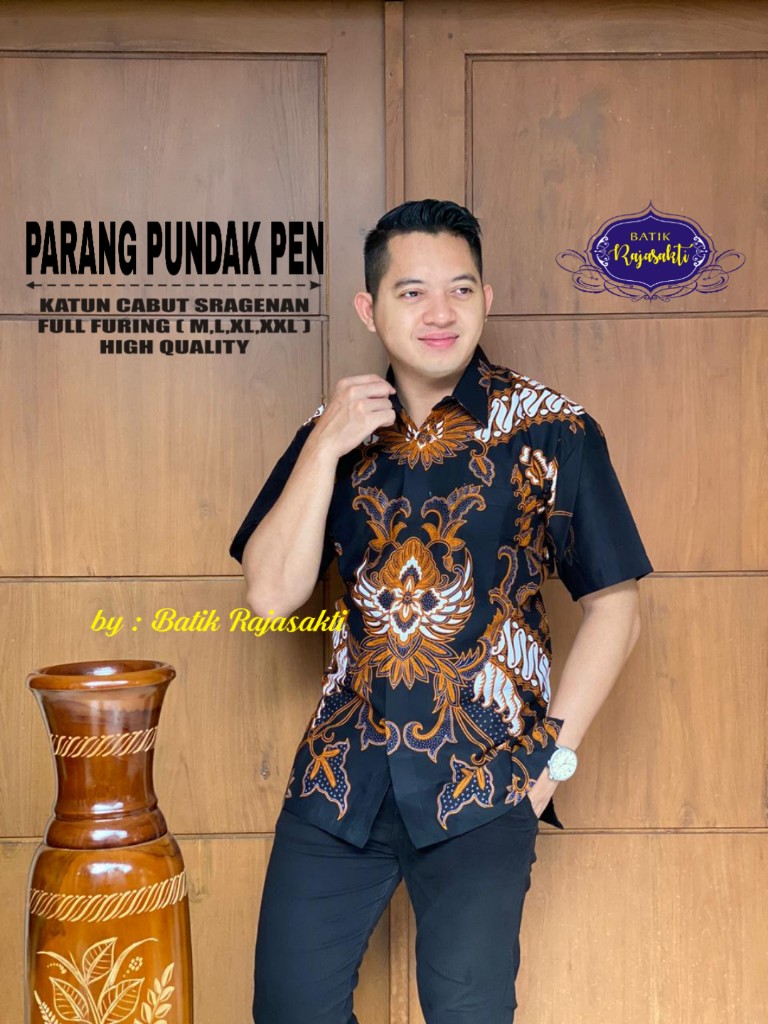 cover-PARANG PUNDAK 2 Kemeja Batik Pria Solo Lengan PENDEK Lapis Furing BY RAJASAKTI-1
