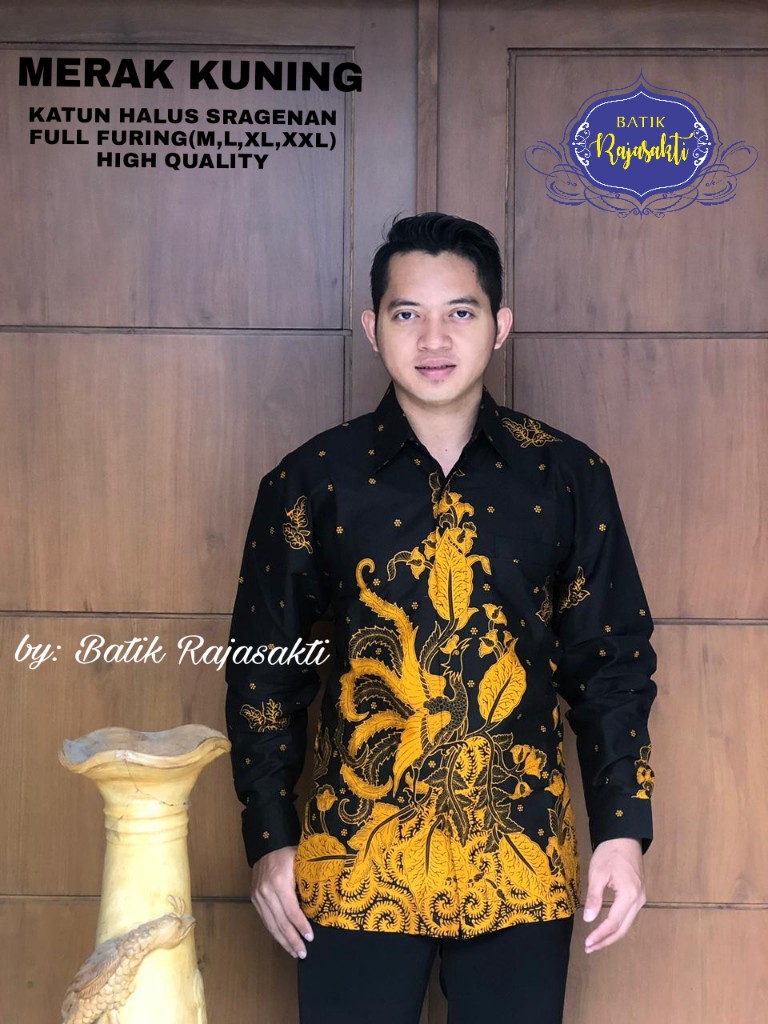 cover-MERAK KUNING Kemeja Batik Pria Solo Lengan PANJANG Lapis Furing BY RAJASAKTI-1