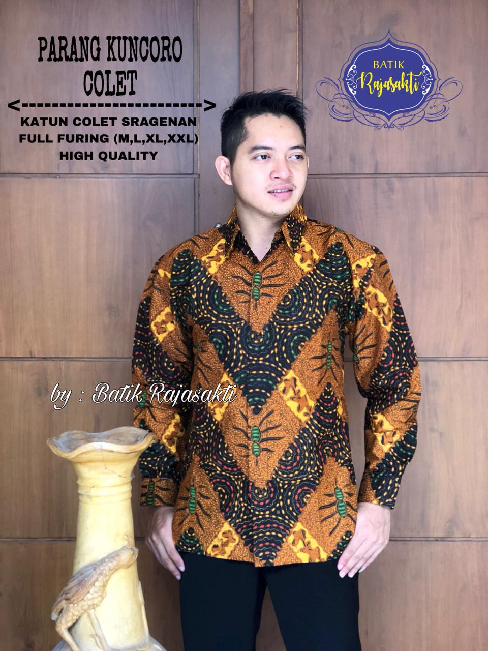cover-PARANG KUNCORO Kemeja Batik Pria Solo Lengan PANJANG Lapis Furing BY RAJASAKTI-1