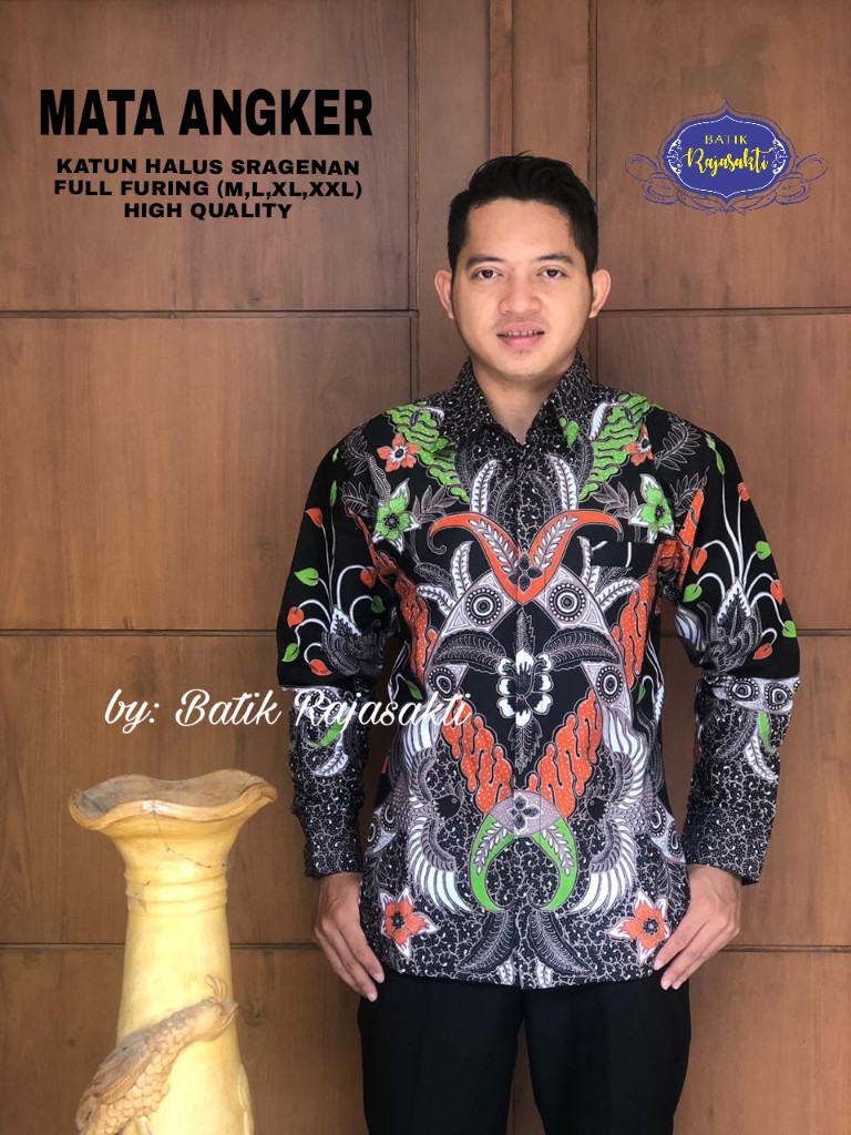 cover-MATA ANGKER Kemeja Batik Pria Solo Lengan PANJANG Lapis Furing BY RAJASAKTI-1