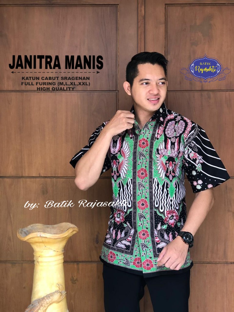 cover-JANITRA MANIS Kemeja Batik Pria Solo Lengan PENDEK Lapis Furing BY RAJASAKTI-1