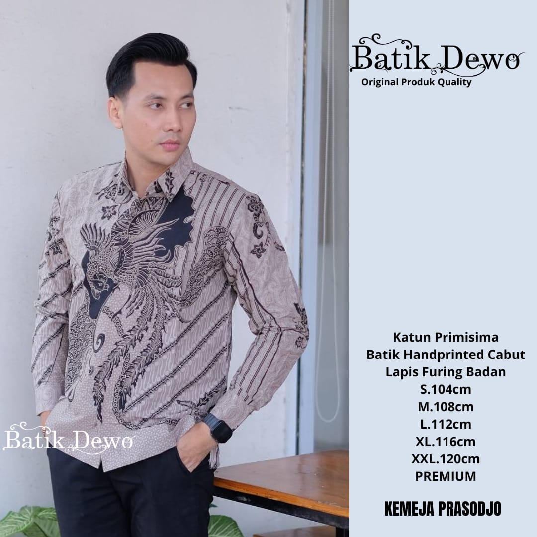 cover-PRASOJO DEWO Kemeja Batik Pria Solo Lengan PANJANG Lapis Furing BY DEWO-1