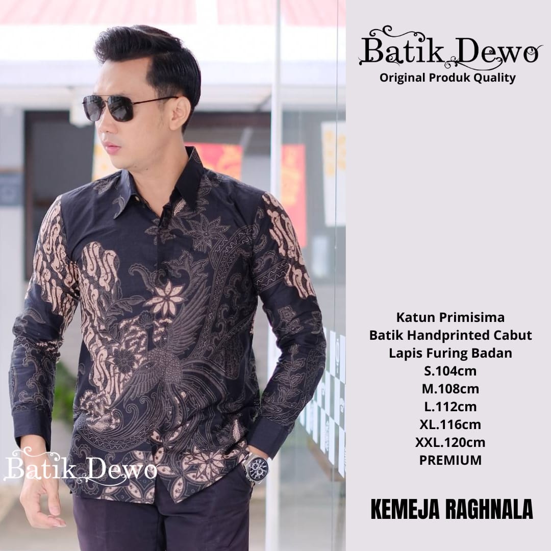 cover-RAGHNALA Kemeja Batik Pria Solo Lengan PANJANG Lapis Furing BY DEWO-1