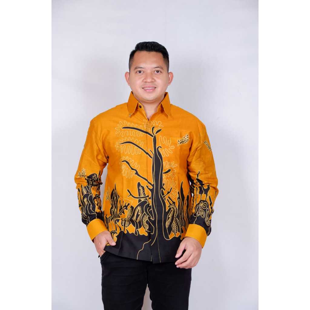 cover-POHON SENJA Kemeja Batik Pria Solo Lengan Panjang Lapis Furing By BATIKSOLOAMANAH-1