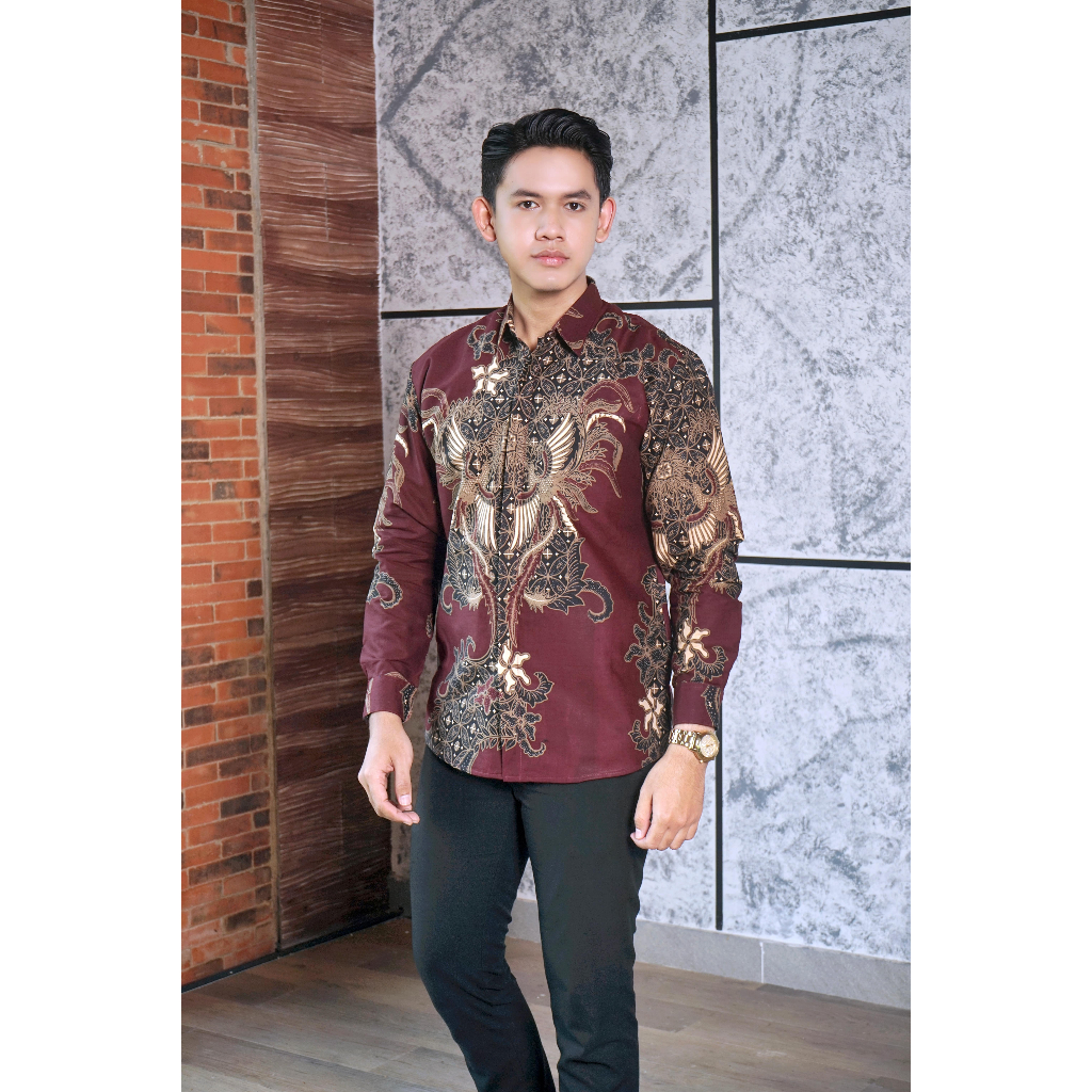 img-PEKSI ATI Kemeja Batik Pria Solo Lengan Panjang Lapis Furing By BATIKSOLOAMANAH-4