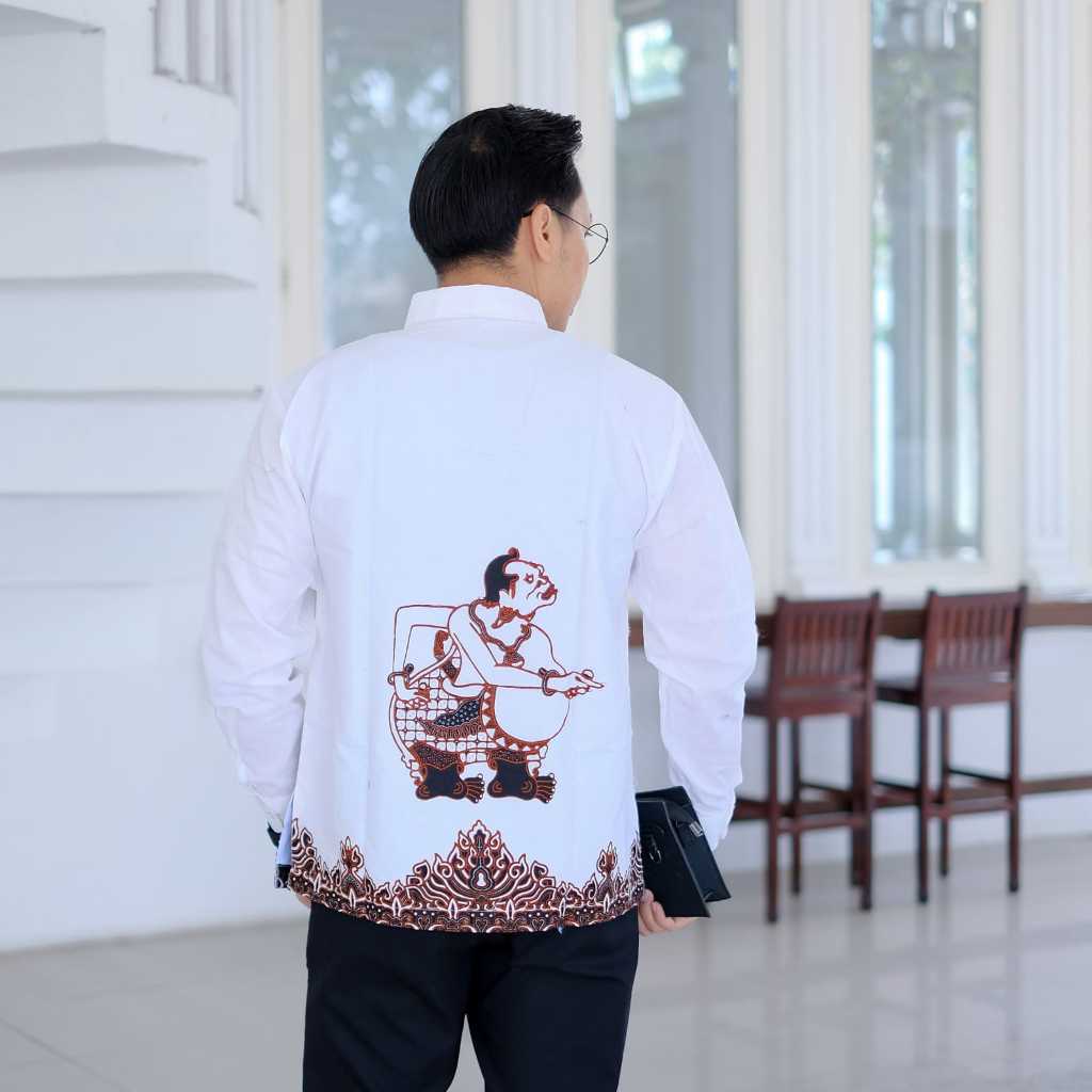 img-SEMAR PUTIH Kemeja Batik Pria Solo Lengan Panjang Lapis Furing By BATIKSOLOAMANAH-3